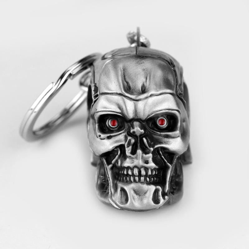 Terminator Keychain Cool Skull  Metal Alloy Skull earring Gift