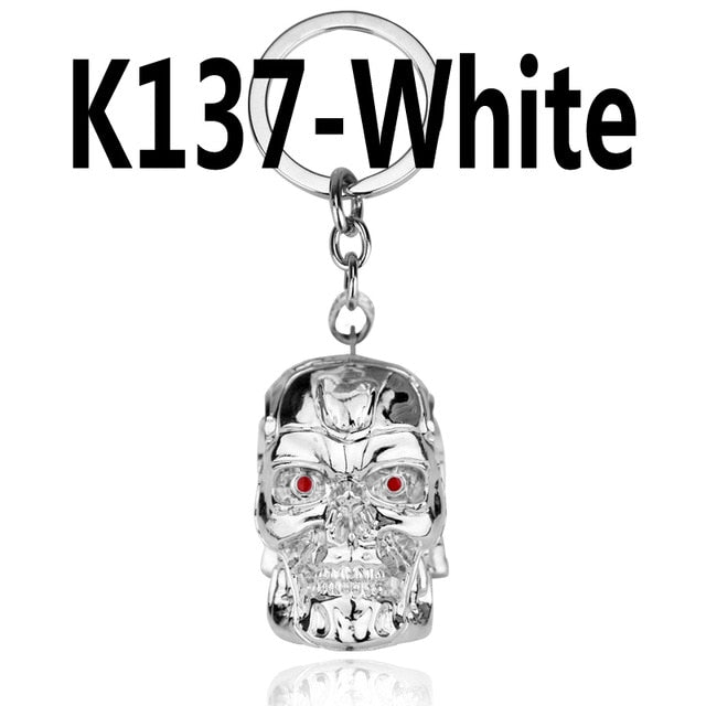 Terminator Keychain Cool Skull  Metal Alloy Skull earring Gift