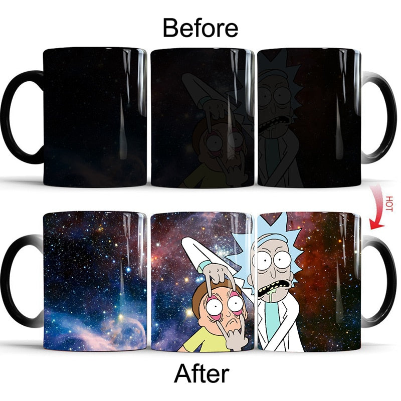 Rick and Morty Mug Changing Color Mug Coffee Mugs Cup