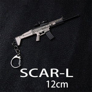 PUBG Weapon Model Keychain M4A1 AK47 98k Key Chain Rifle Model Accessories